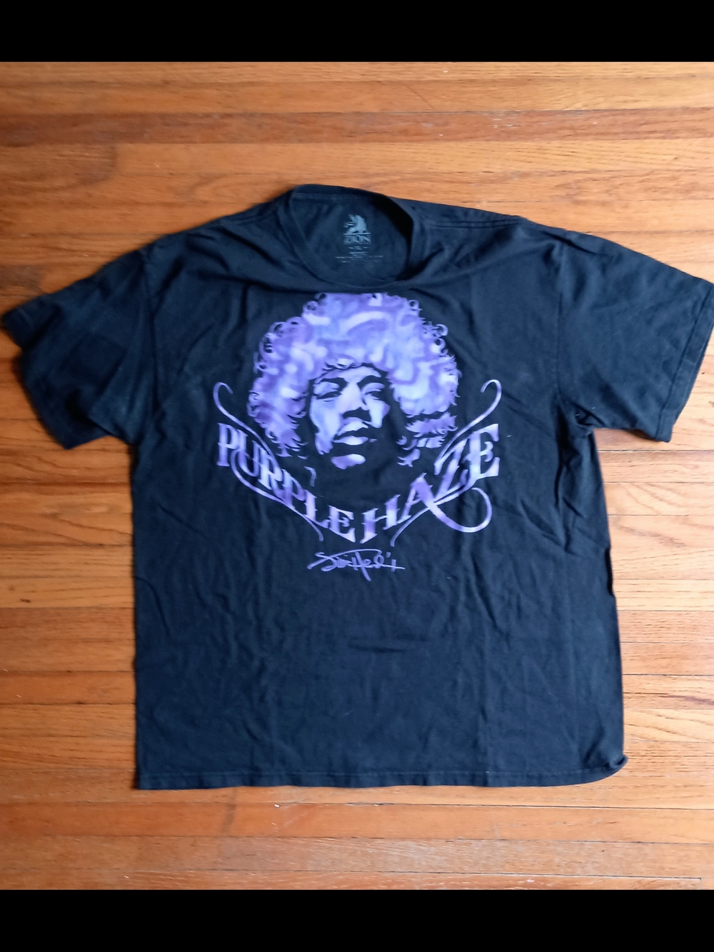 Purple Haze Graphic Tee - Black with Purple Print